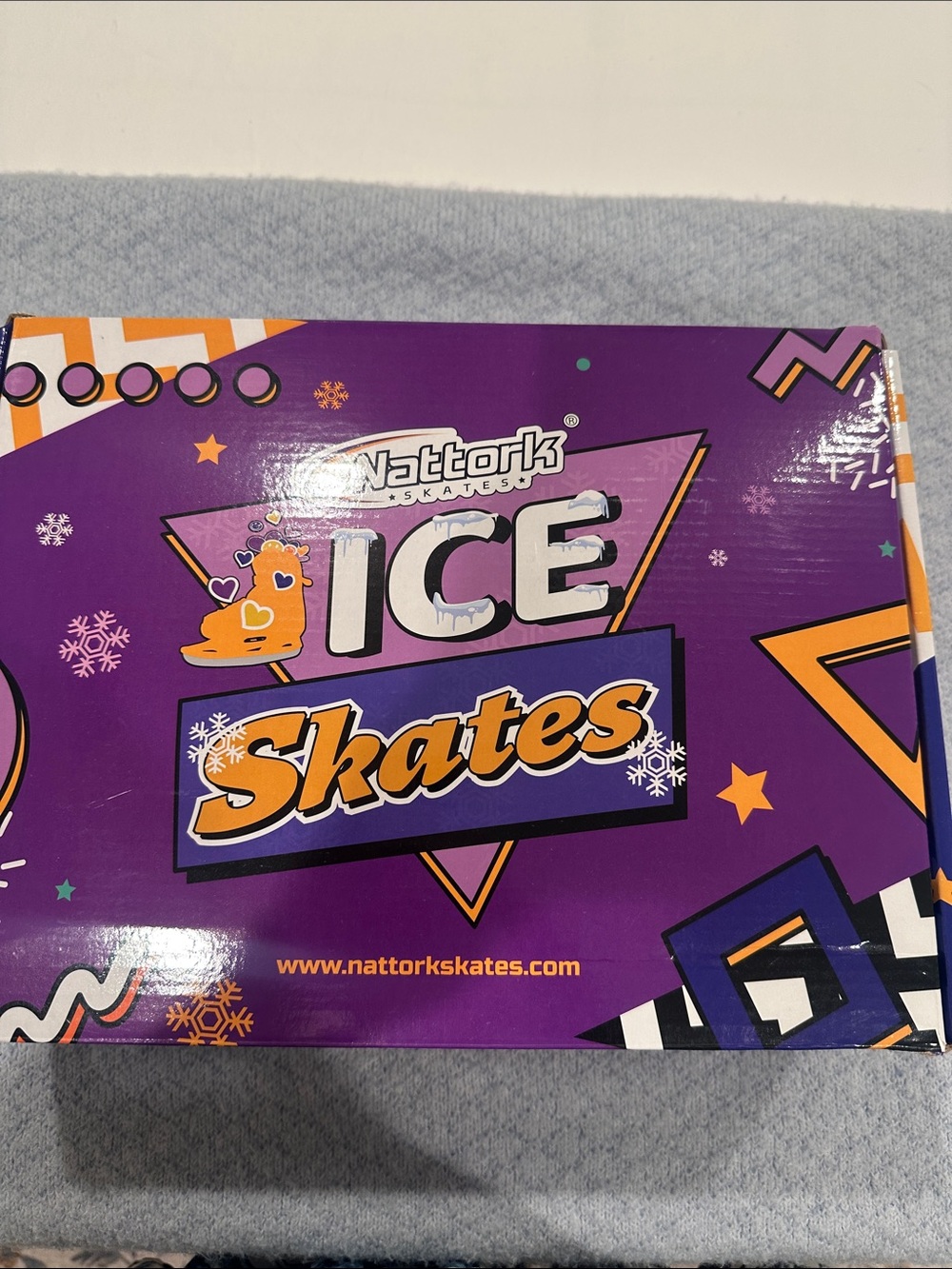 Nattork ICE Skates - Purple with Pink Accents